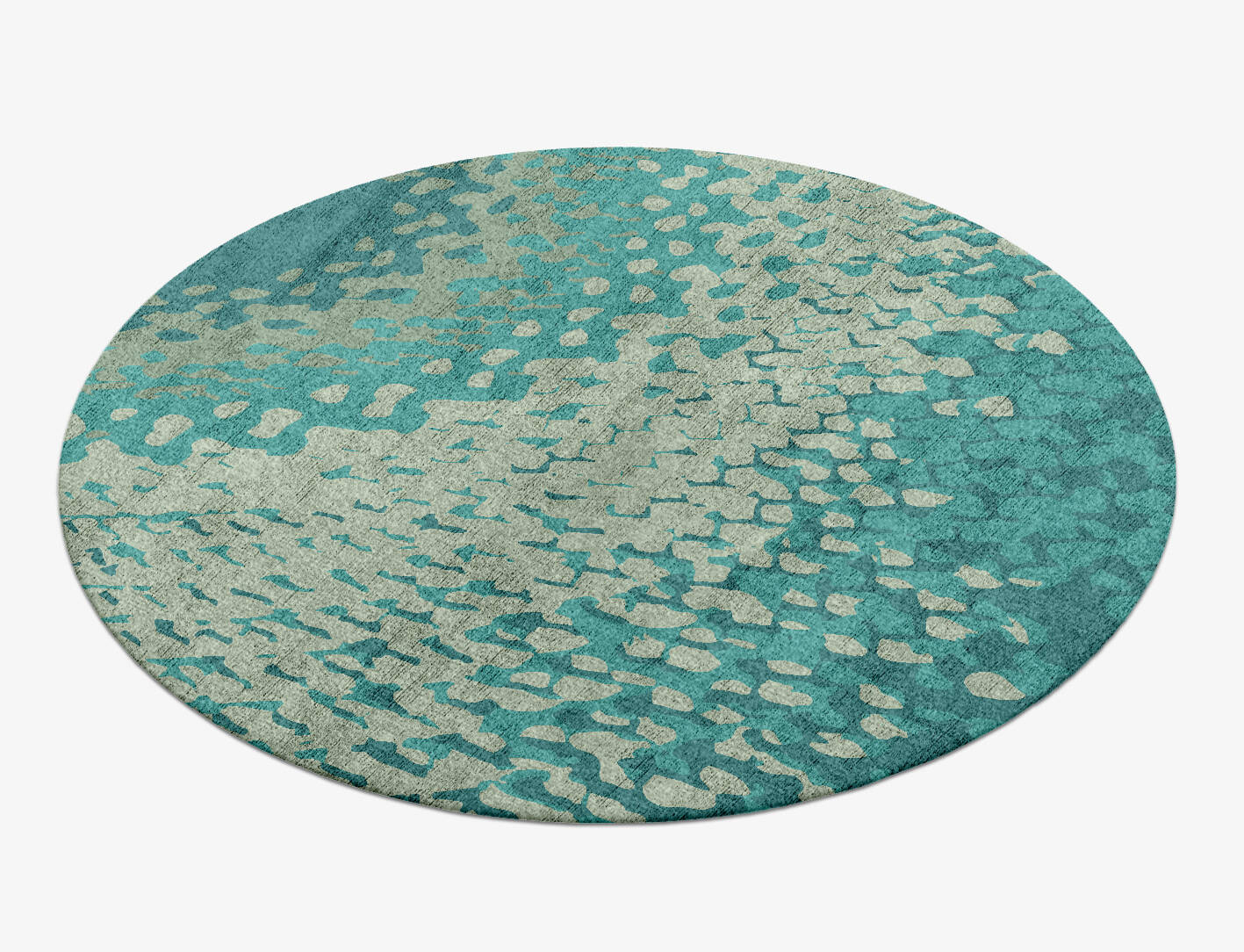 Cosmo Gradation Round Hand Knotted Bamboo Silk Custom Rug by Rug Artisan