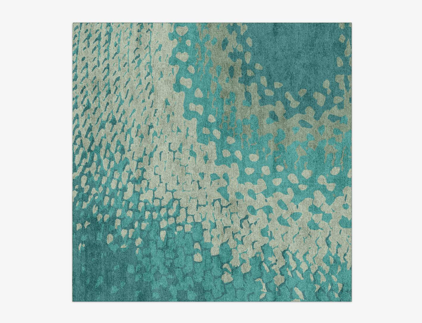 Cosmo Gradation Square Hand Knotted Bamboo Silk Custom Rug by Rug Artisan