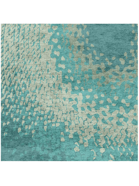 Cosmo Gradation Square Hand Knotted Bamboo Silk Custom Rug by Rug Artisan
