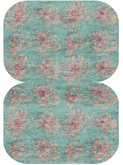 Cotton Candy Floral Eight Hand Knotted Bamboo Silk Custom Rug by Rug Artisan