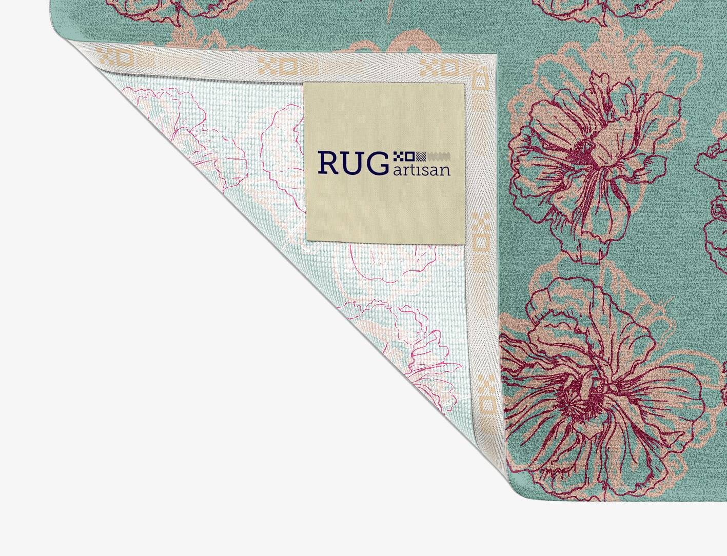 Cotton Candy Floral Rectangle Hand Knotted Tibetan Wool Custom Rug by Rug Artisan