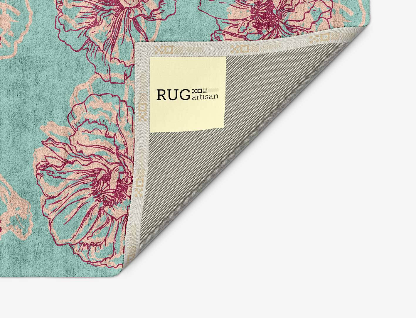 Cotton Candy Floral Arch Hand Tufted Bamboo Silk Custom Rug by Rug Artisan