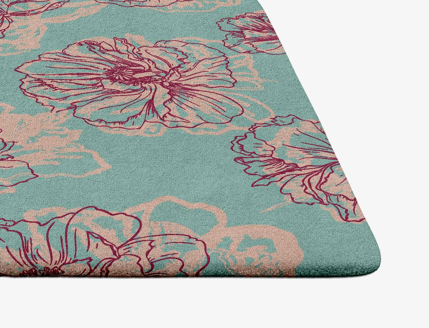 Cotton Candy Floral Ogee Hand Tufted Pure Wool Custom Rug by Rug Artisan