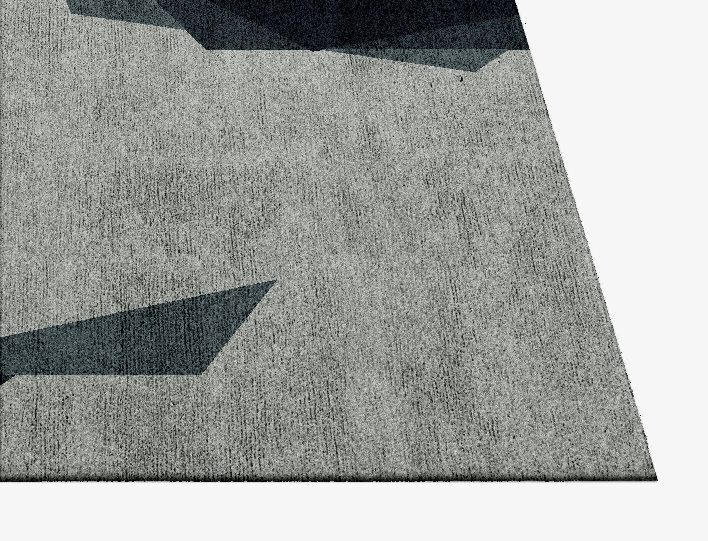 Craft Geometric Square Hand Knotted Bamboo Silk Custom Rug by Rug Artisan