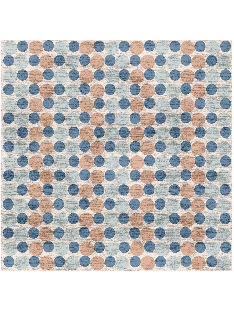 Crazyballs Kids Square Hand Knotted Bamboo Silk Custom Rug by Rug Artisan