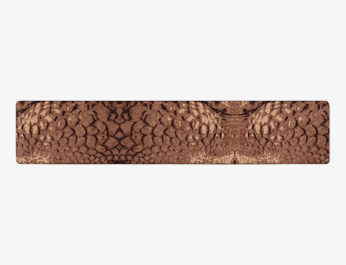 Croc Hide Animal Prints Runner Hand Tufted Pure Wool Custom Rug by Rug Artisan