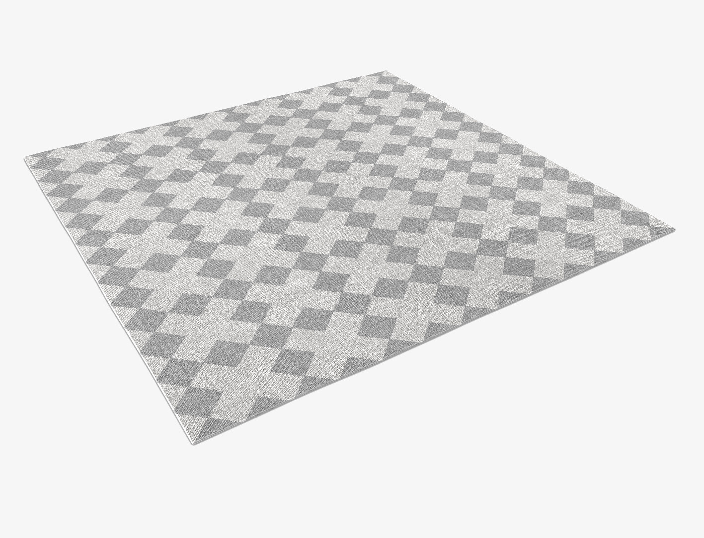 Crosscut Geometric Square Flatweave New Zealand Wool Custom Rug by Rug Artisan