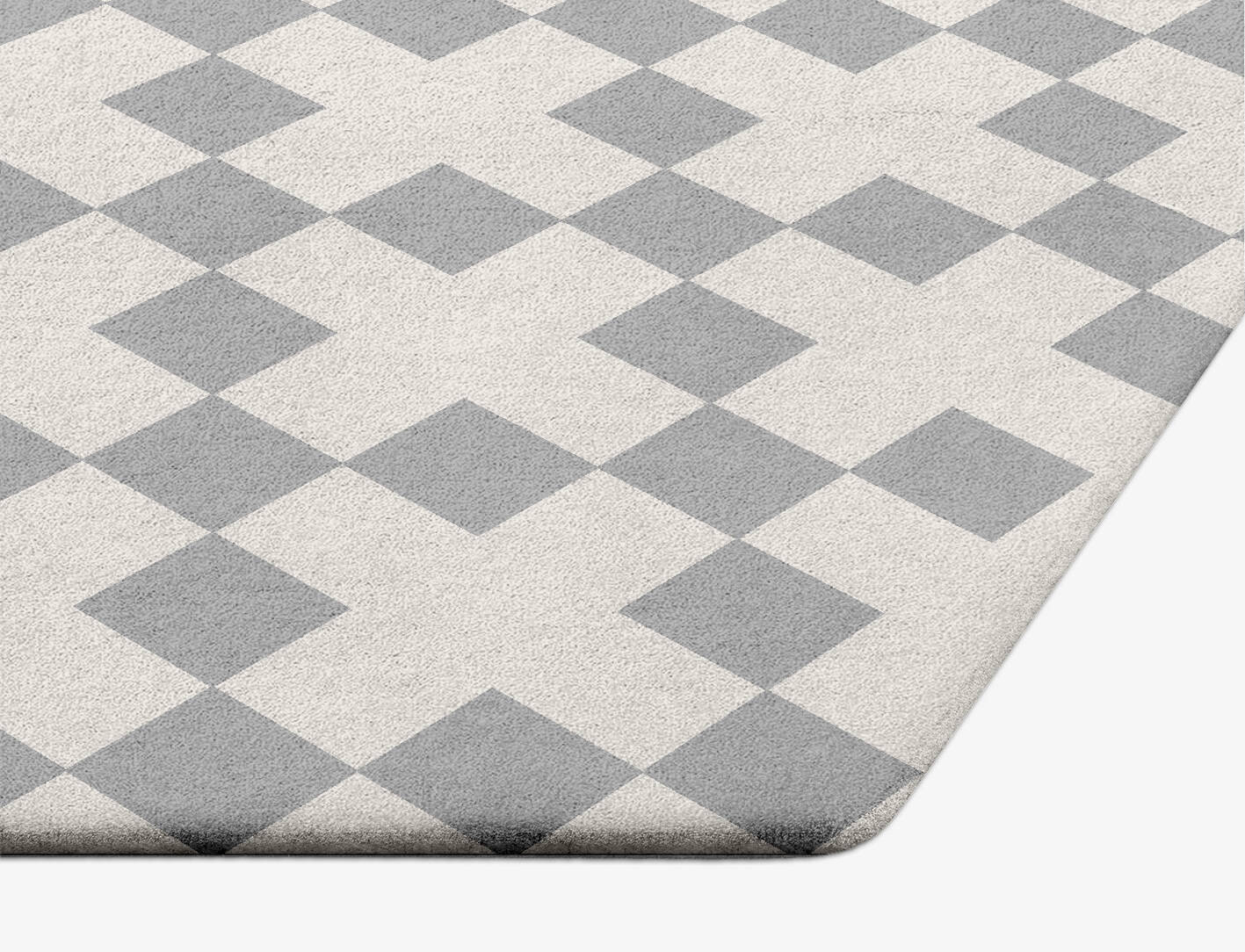 Crosscut Geometric Hexagon Hand Tufted Pure Wool Custom Rug by Rug Artisan