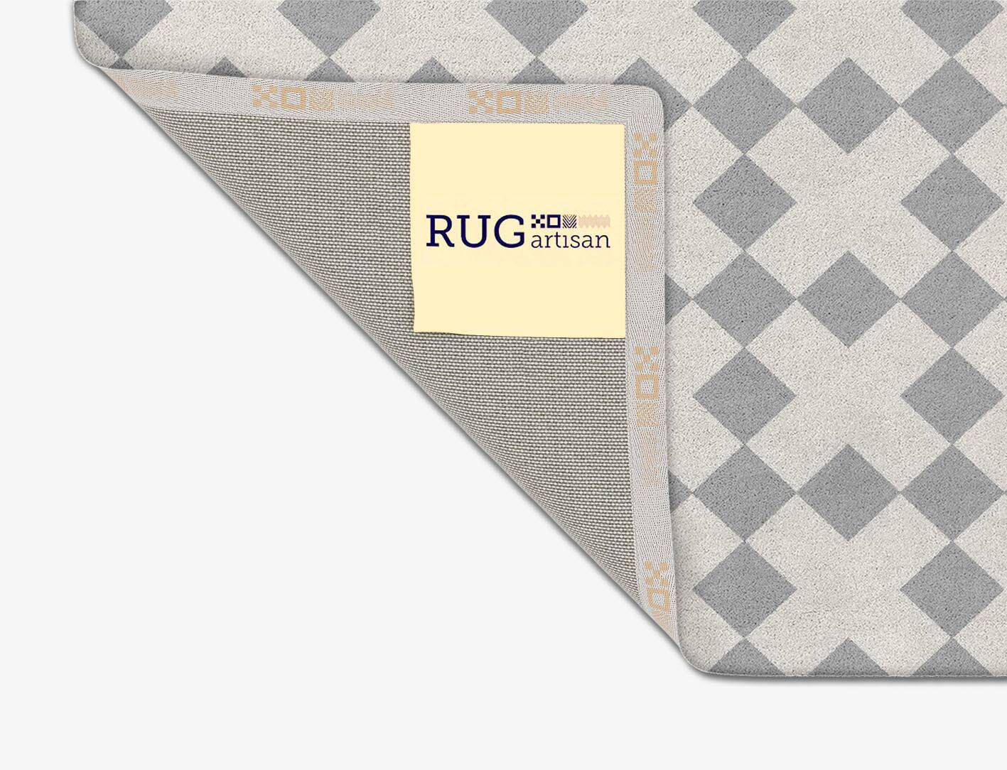 Crosscut Geometric Square Hand Tufted Pure Wool Custom Rug by Rug Artisan