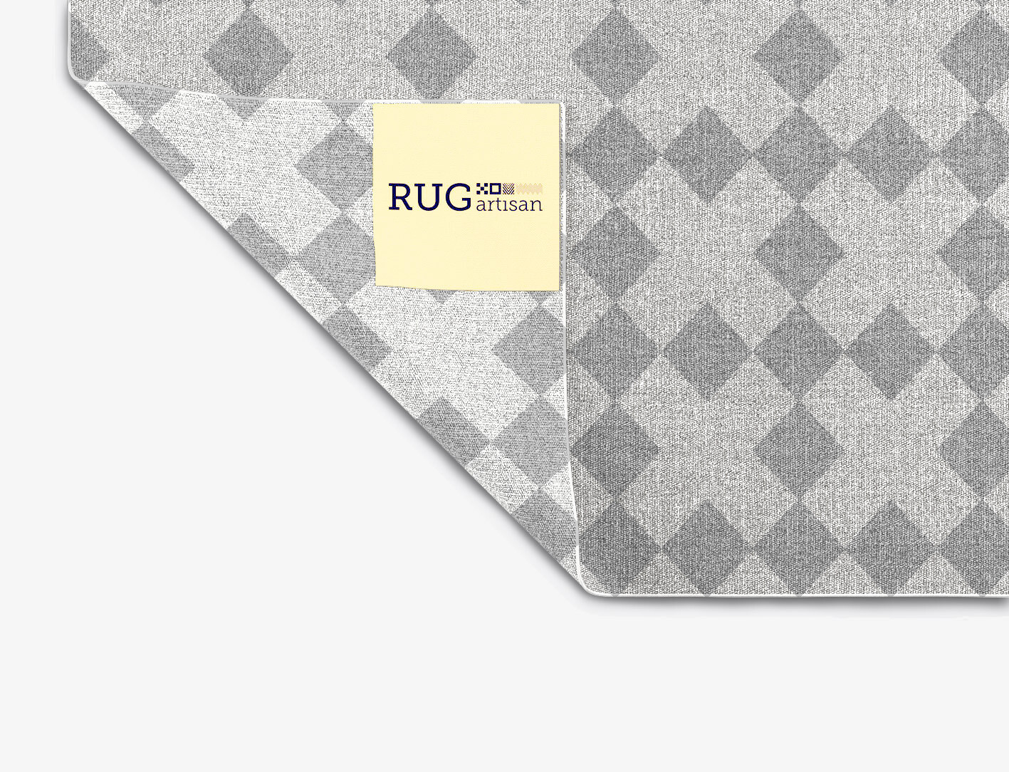 Crosscut Geometric Square Outdoor Recycled Yarn Custom Rug by Rug Artisan
