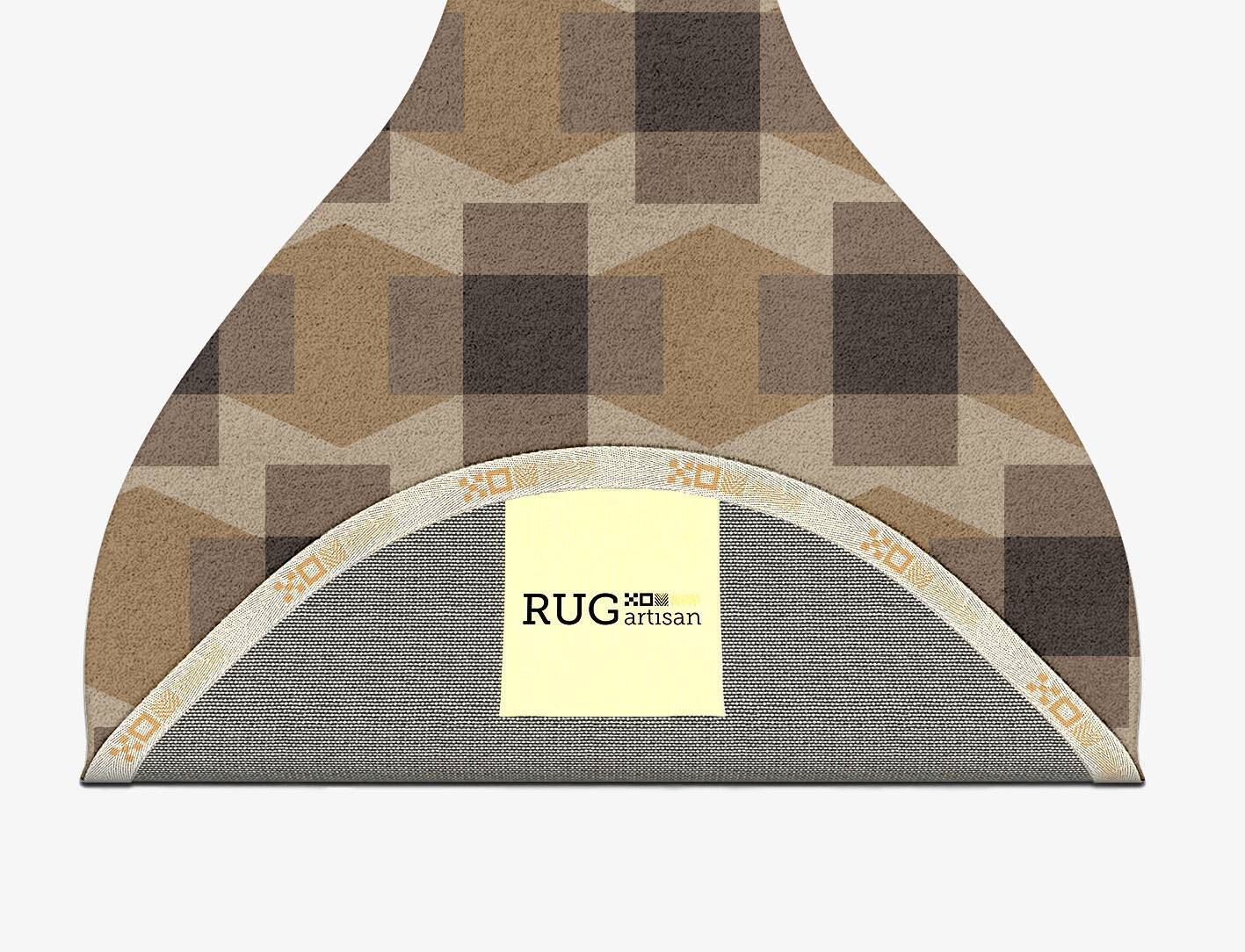Crossed Modern Geometrics Drop Hand Tufted Pure Wool Custom Rug by Rug Artisan