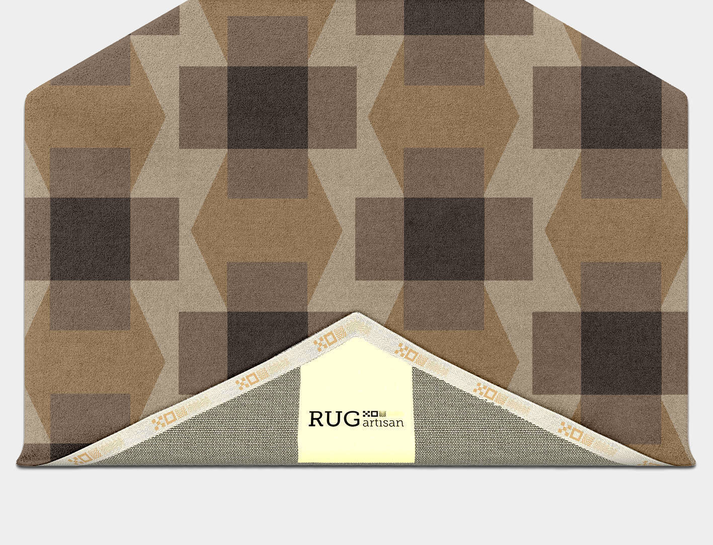 Crossed Modern Geometrics Hexagon Hand Tufted Pure Wool Custom Rug by Rug Artisan