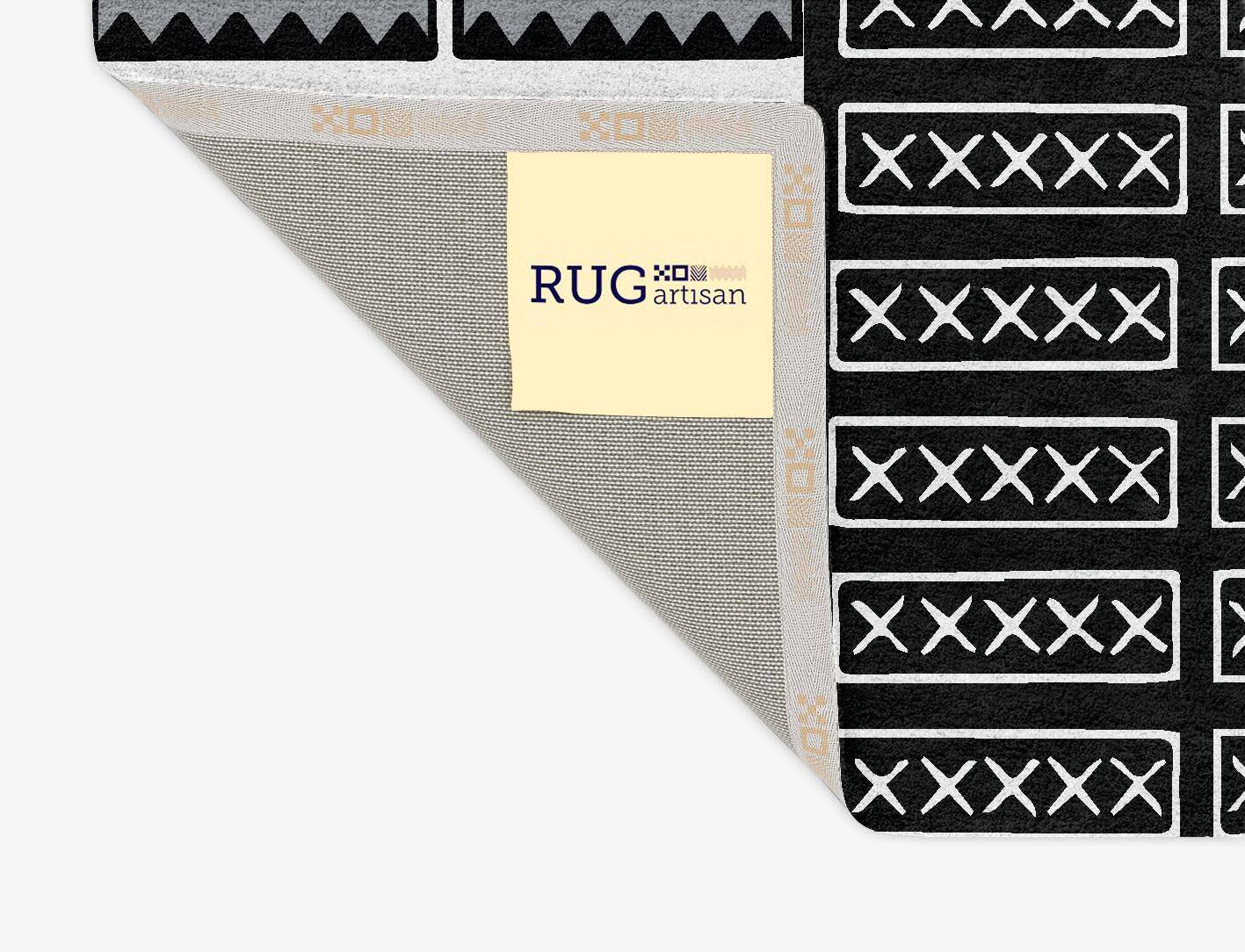 Crosses Monochrome Rectangle Hand Tufted Pure Wool Custom Rug by Rug Artisan