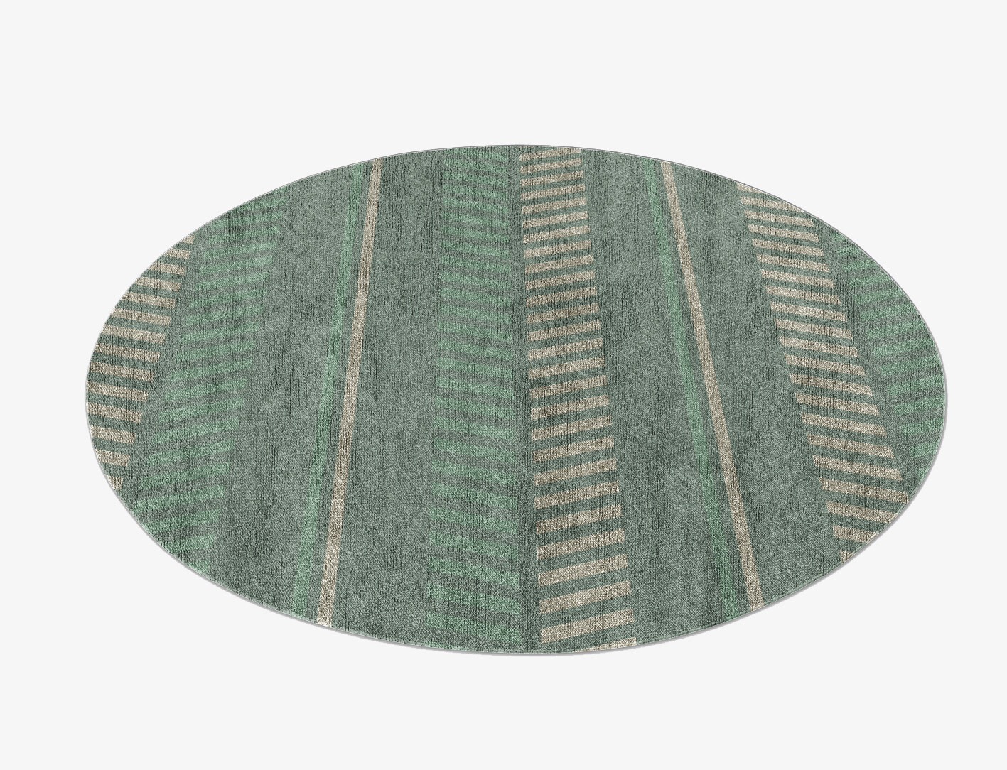 Crosslane Geometric Round Flatweave Bamboo Silk Custom Rug by Rug Artisan