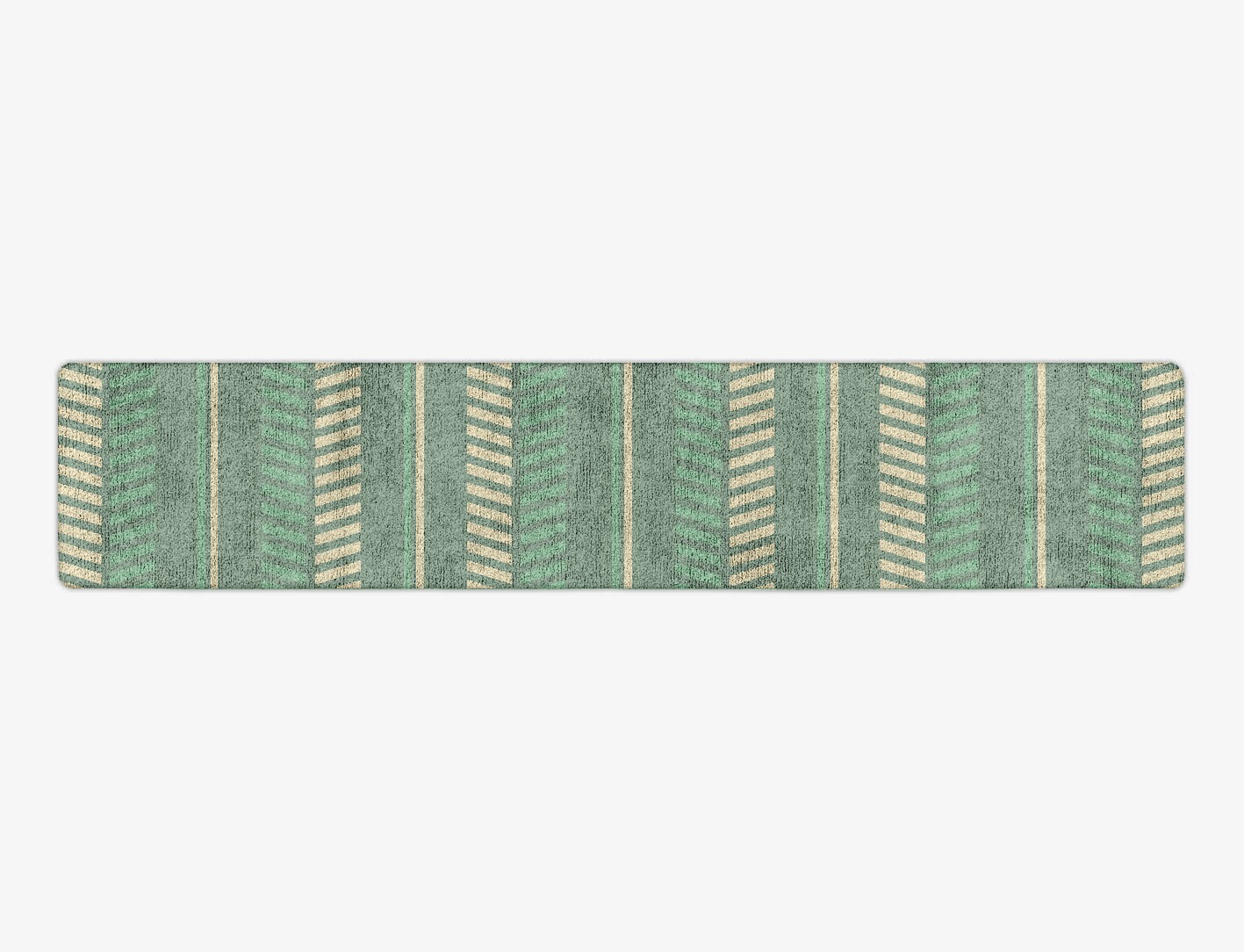 Crosslane Geometric Runner Hand Tufted Bamboo Silk Custom Rug by Rug Artisan