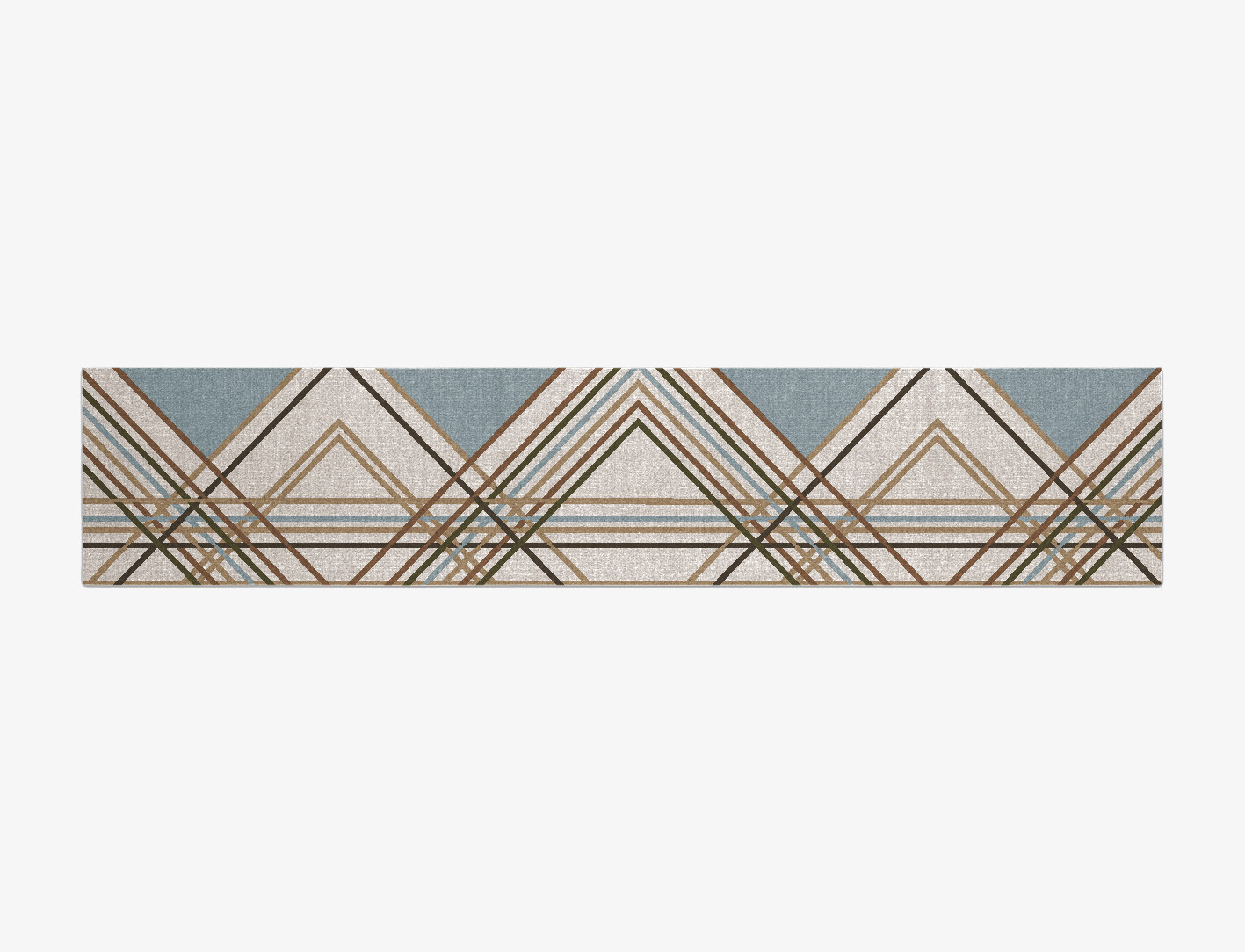 Crosswind Modern Art Runner Flatweave New Zealand Wool Custom Rug by Rug Artisan