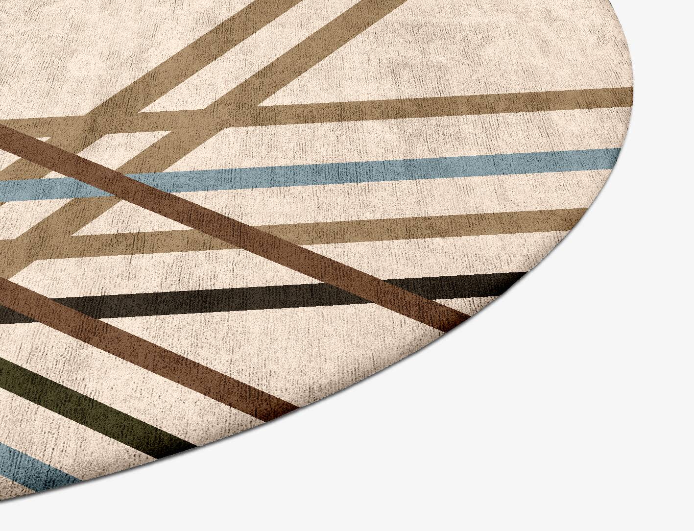 Crosswind Modern Art Oval Hand Tufted Bamboo Silk Custom Rug by Rug Artisan