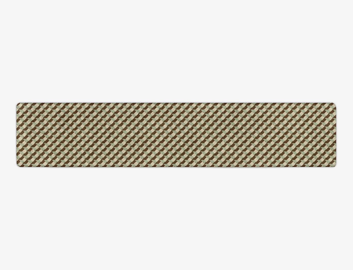 Cubbyholes Modern Geometrics Runner Hand Tufted Pure Wool Custom Rug by Rug Artisan