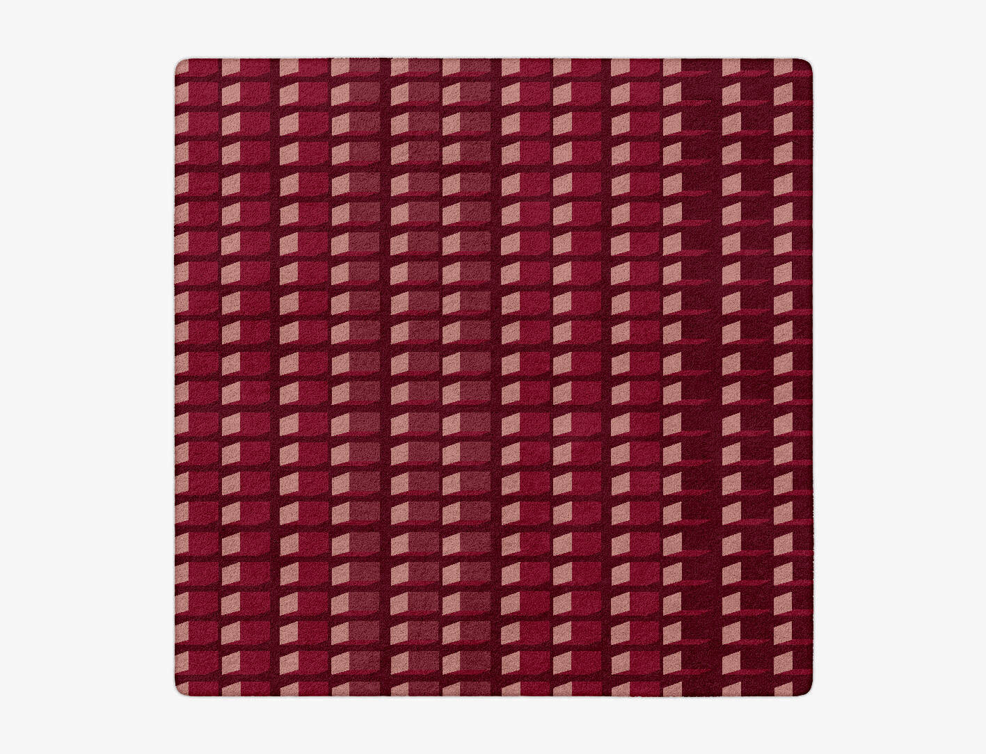 Cubes Modern Geometrics Square Hand Tufted Pure Wool Custom Rug by Rug Artisan