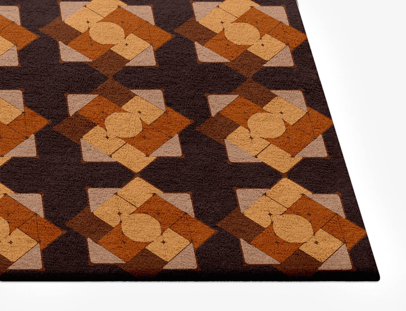 Cuboids Modern Geometrics Rectangle Hand Tufted Pure Wool Custom Rug by Rug Artisan