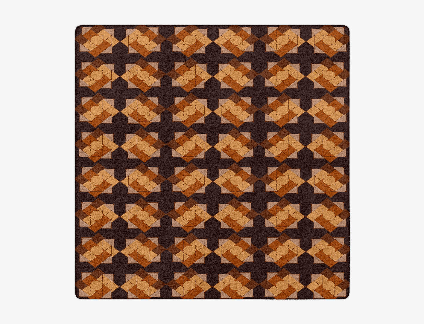 Cuboids Modern Geometrics Square Hand Tufted Pure Wool Custom Rug by Rug Artisan