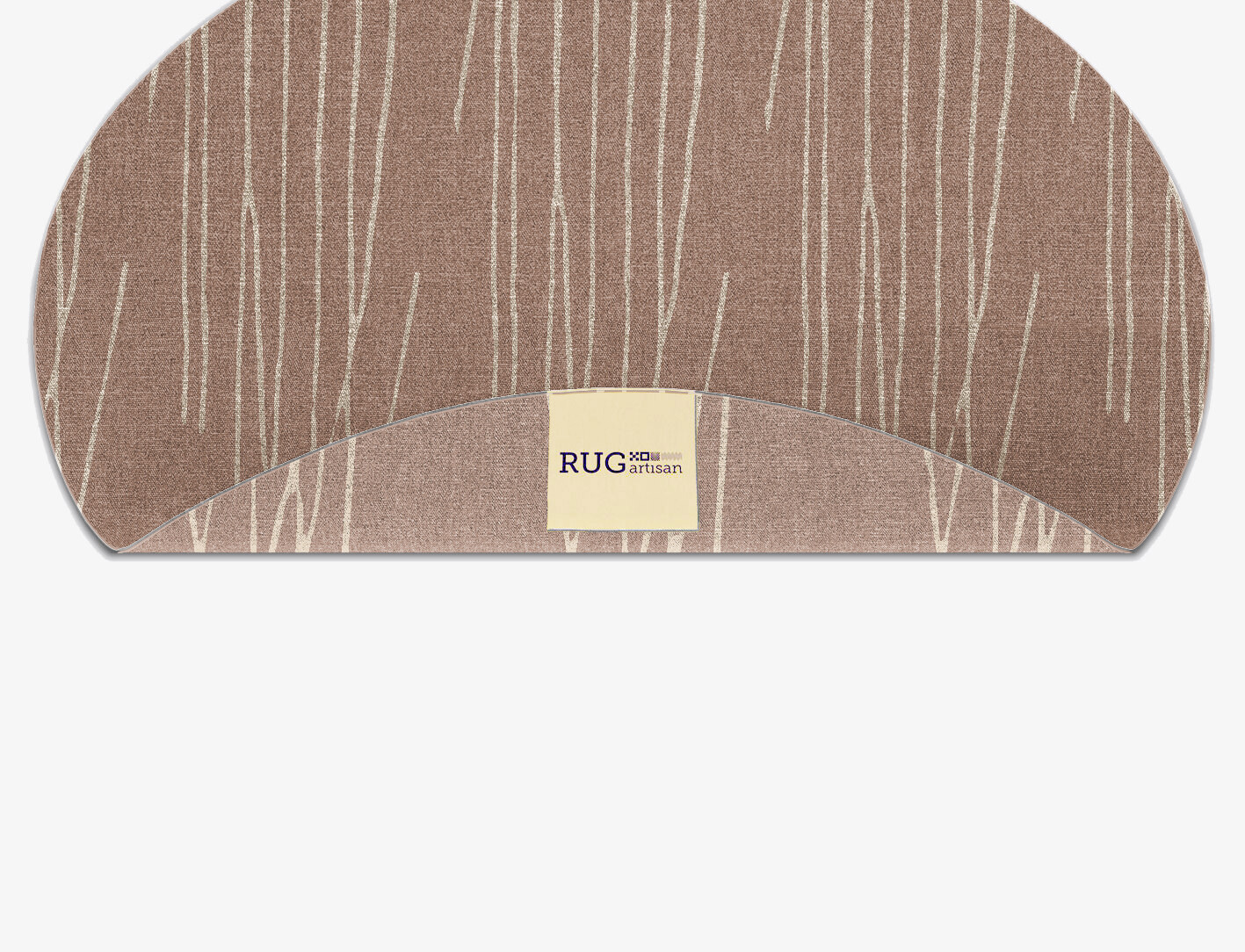 Cue Minimalist Oval Flatweave New Zealand Wool Custom Rug by Rug Artisan
