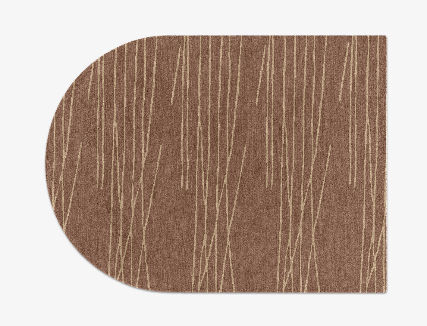 Cue Minimalist Arch Hand Knotted Tibetan Wool Custom Rug by Rug Artisan