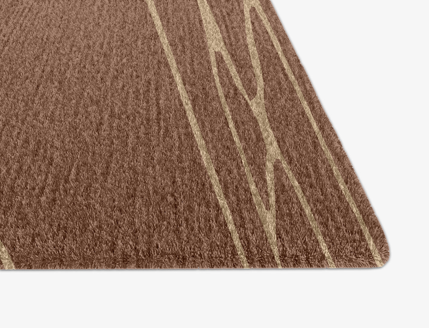 Cue Minimalist Arch Hand Knotted Tibetan Wool Custom Rug by Rug Artisan
