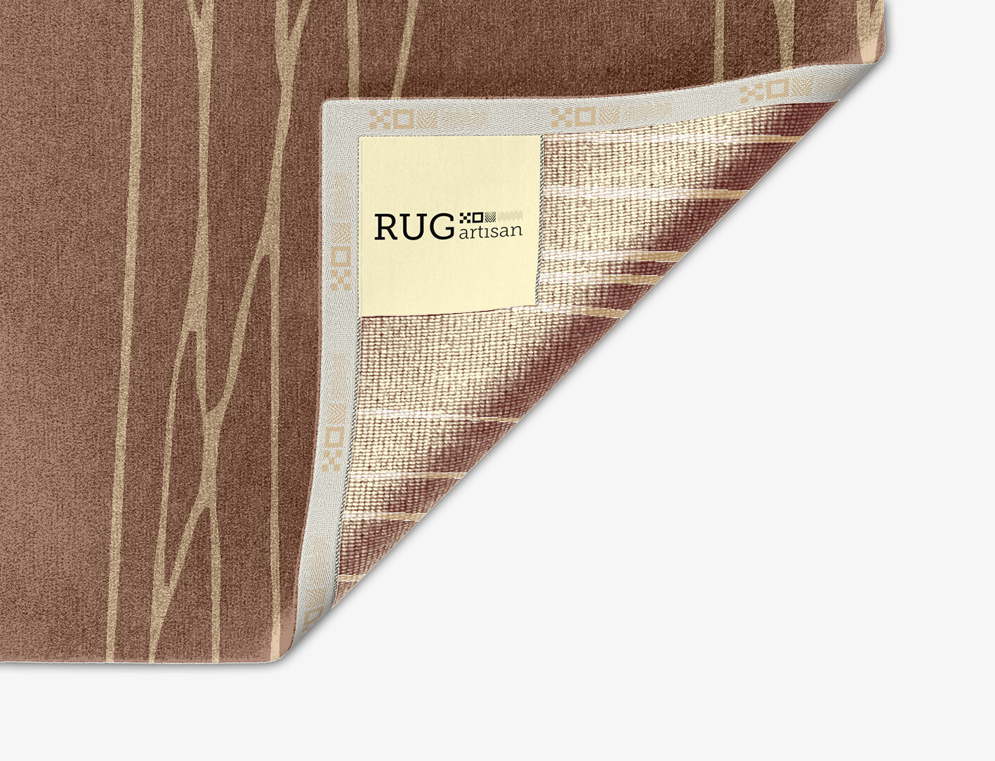 Cue Minimalist Arch Hand Knotted Tibetan Wool Custom Rug by Rug Artisan