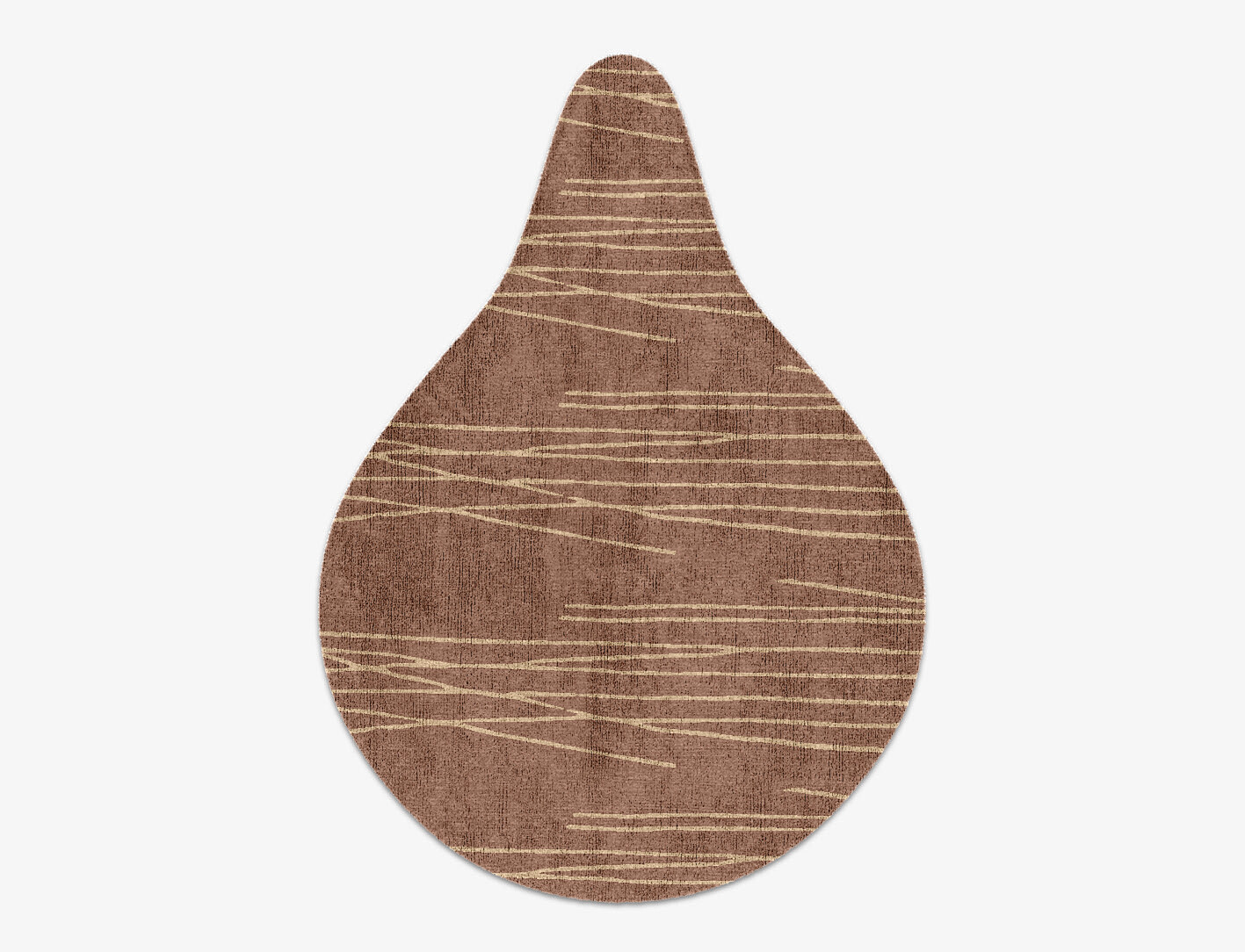 Cue Minimalist Drop Hand Knotted Bamboo Silk Custom Rug by Rug Artisan