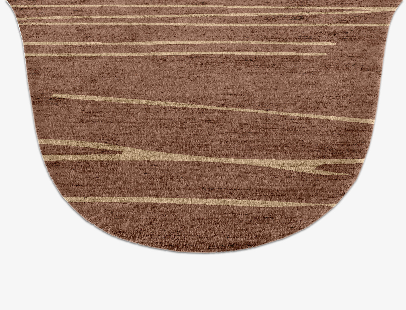 Cue Minimalist Drop Hand Knotted Bamboo Silk Custom Rug by Rug Artisan