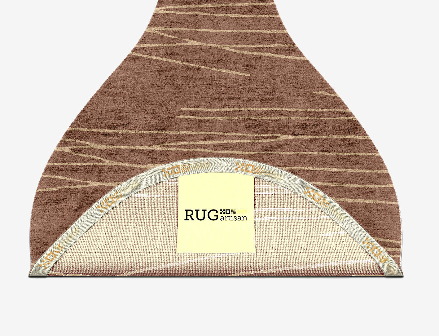 Cue Minimalist Drop Hand Knotted Bamboo Silk Custom Rug by Rug Artisan