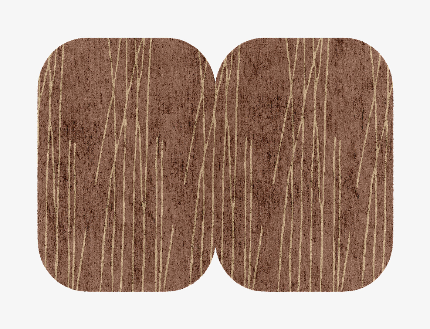 Cue Minimalist Eight Hand Knotted Bamboo Silk Custom Rug by Rug Artisan
