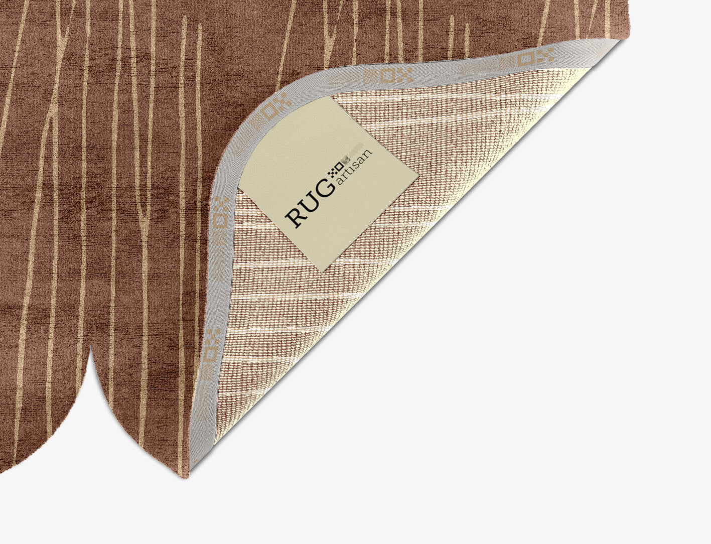 Cue Minimalist Eight Hand Knotted Bamboo Silk Custom Rug by Rug Artisan