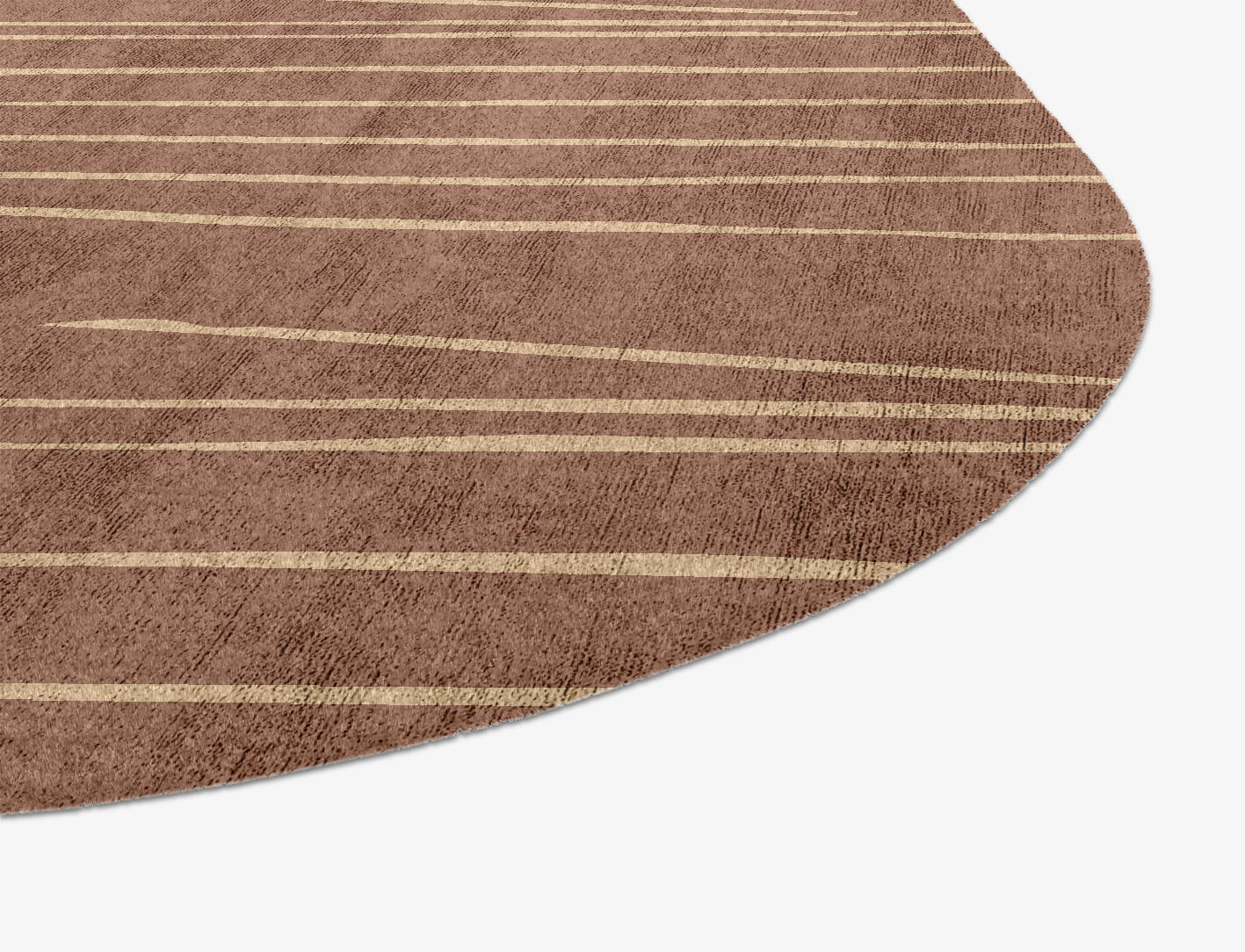 Cue Minimalist Oblong Hand Knotted Bamboo Silk Custom Rug by Rug Artisan