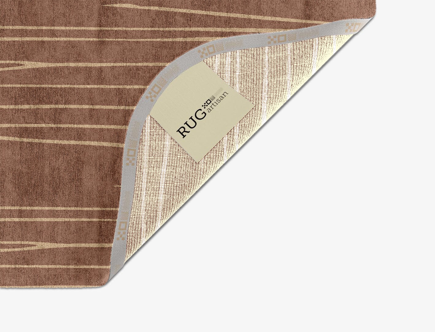 Cue Minimalist Oblong Hand Knotted Bamboo Silk Custom Rug by Rug Artisan