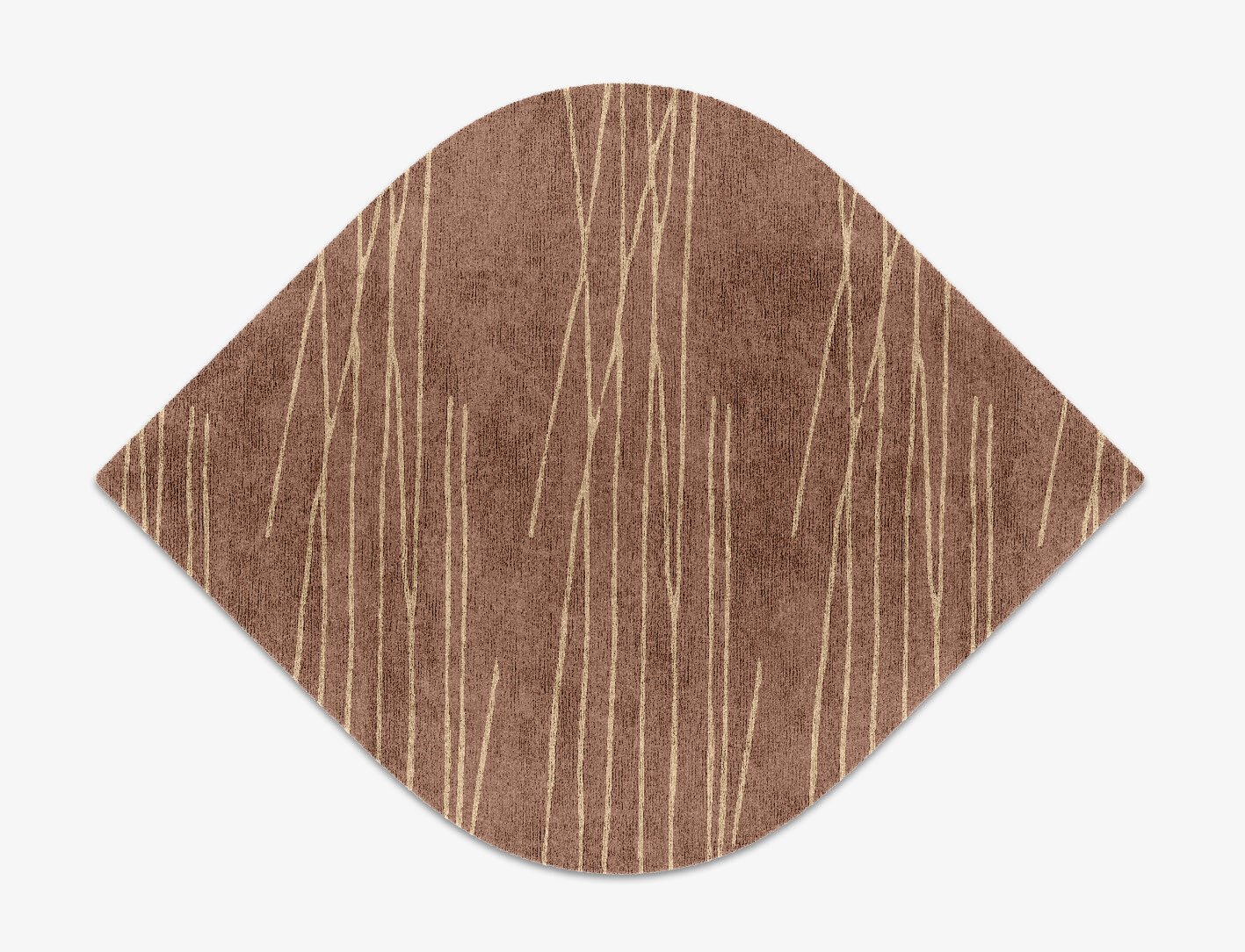 Cue Minimalist Ogee Hand Knotted Bamboo Silk Custom Rug by Rug Artisan