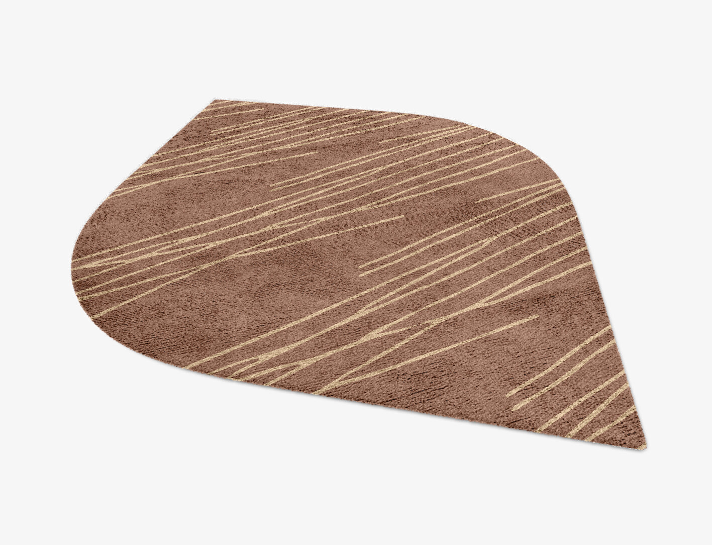 Cue Minimalist Ogee Hand Knotted Bamboo Silk Custom Rug by Rug Artisan