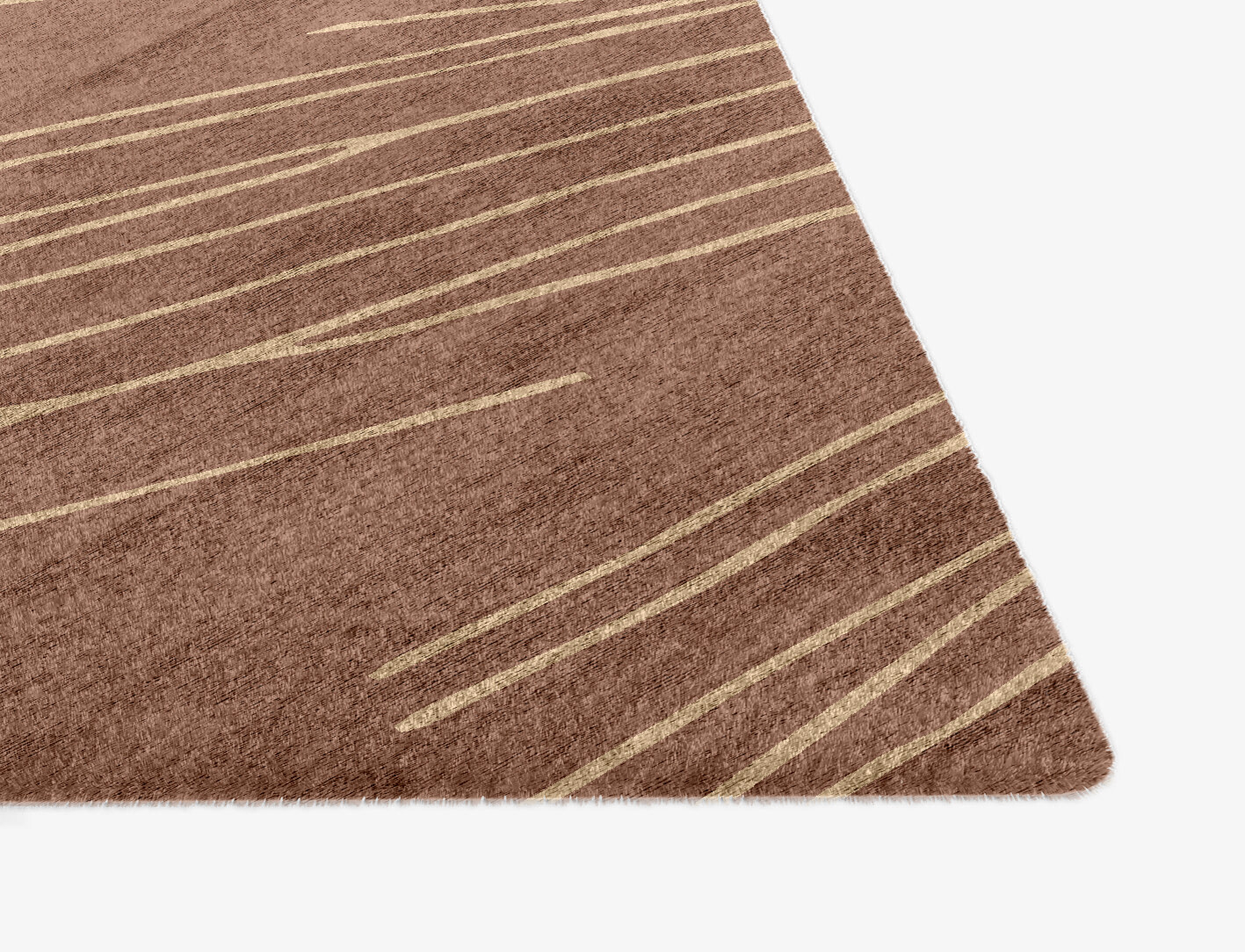 Cue Minimalist Ogee Hand Knotted Bamboo Silk Custom Rug by Rug Artisan
