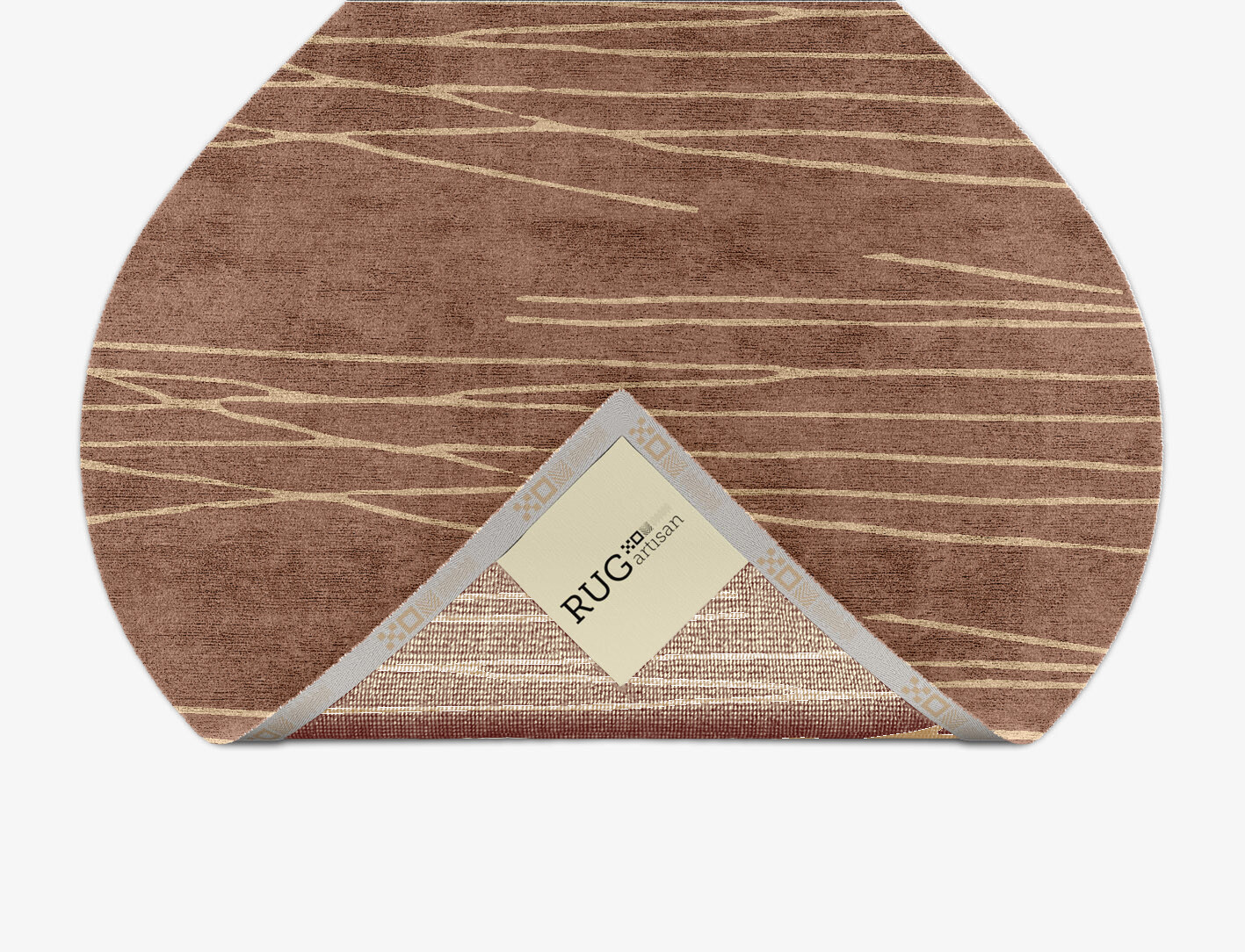 Cue Minimalist Ogee Hand Knotted Bamboo Silk Custom Rug by Rug Artisan