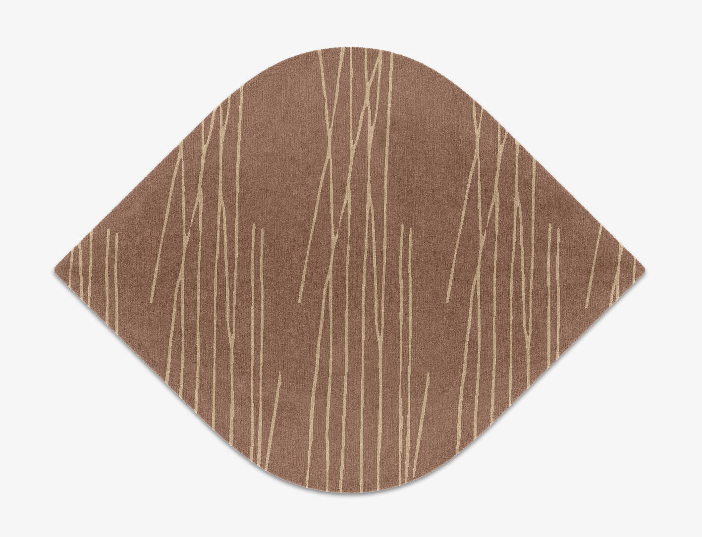 Cue Minimalist Ogee Hand Knotted Tibetan Wool Custom Rug by Rug Artisan