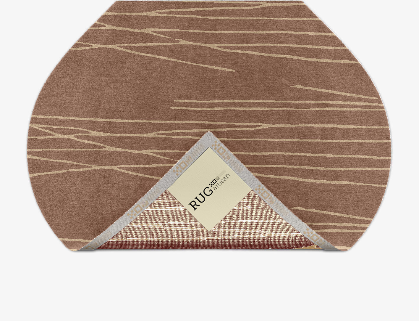 Cue Minimalist Ogee Hand Knotted Tibetan Wool Custom Rug by Rug Artisan