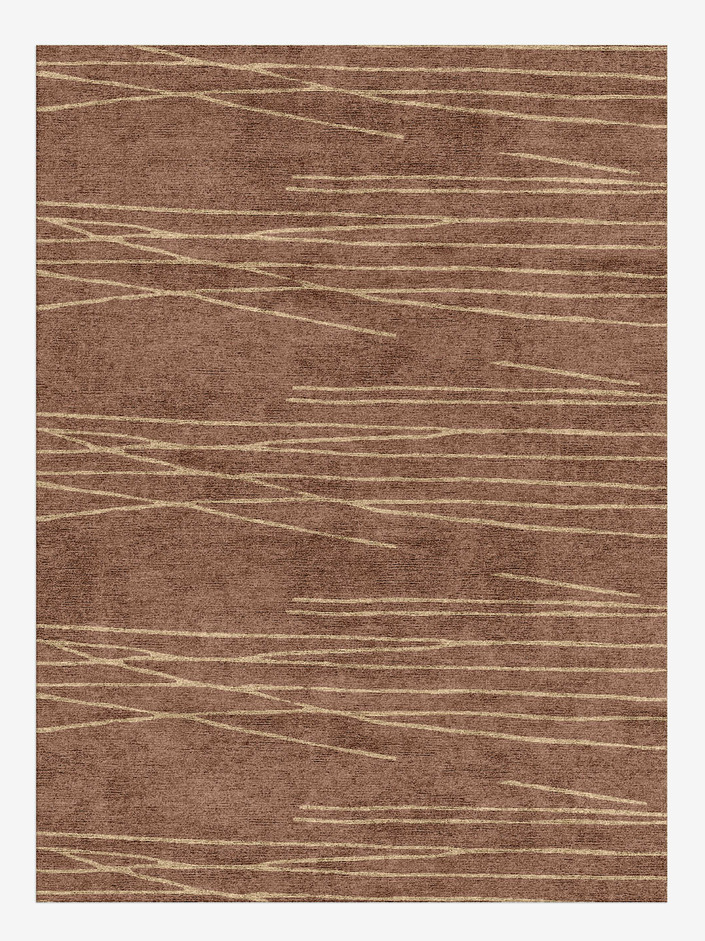 Cue Minimalist Rectangle Hand Knotted Bamboo Silk Custom Rug by Rug Artisan