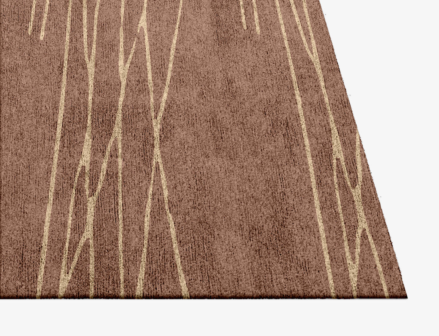 Cue Minimalist Square Hand Knotted Bamboo Silk Custom Rug by Rug Artisan