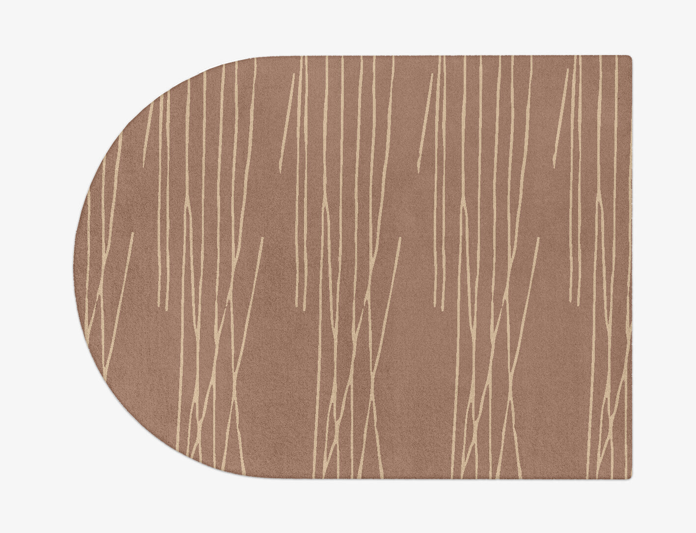 Cue Minimalist Arch Hand Tufted Pure Wool Custom Rug by Rug Artisan