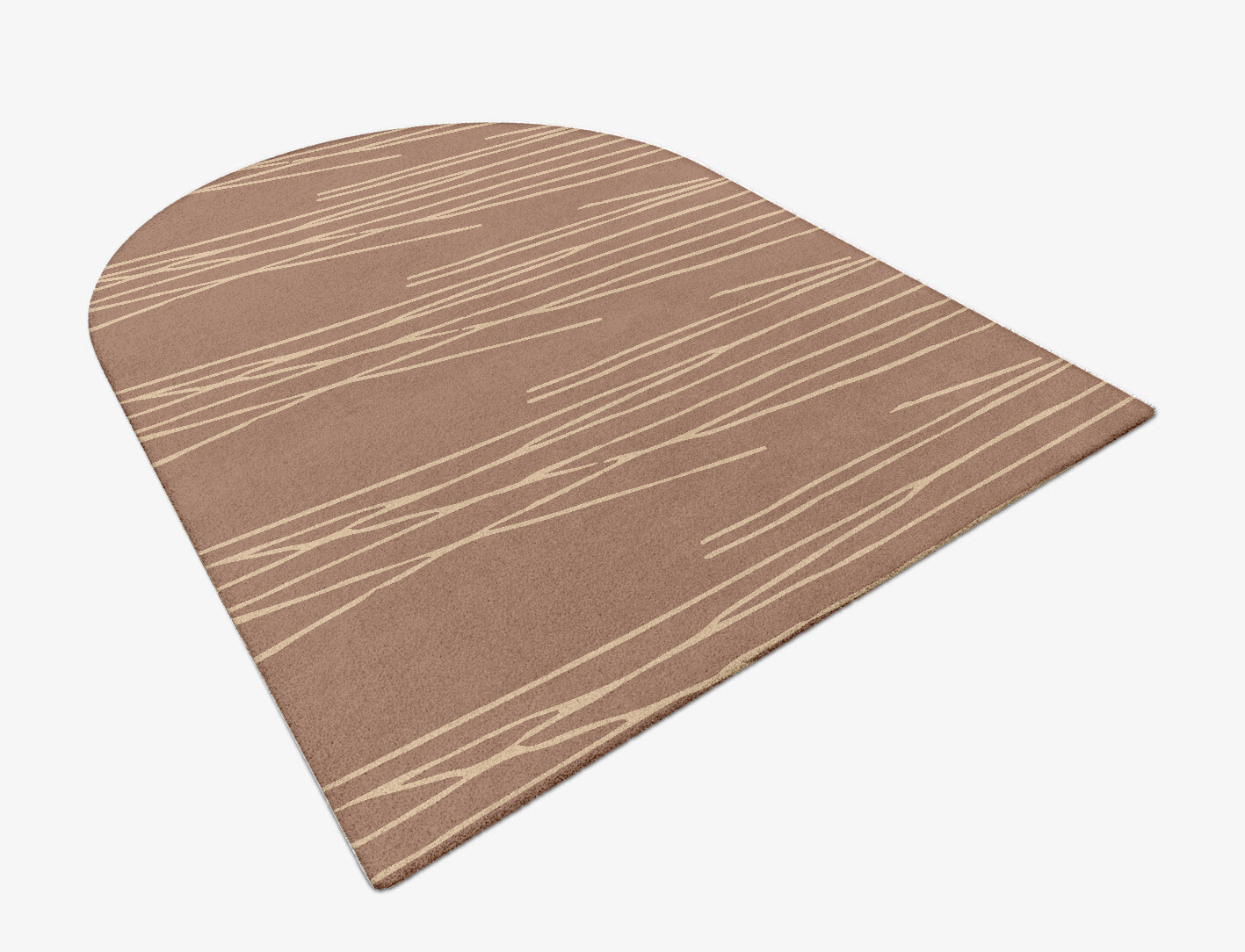 Cue Minimalist Arch Hand Tufted Pure Wool Custom Rug by Rug Artisan