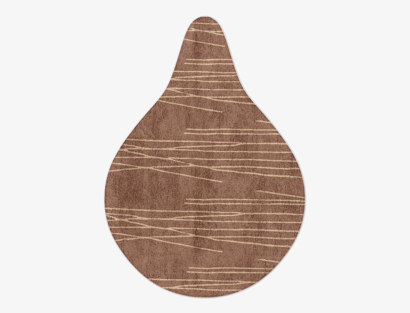 Cue Minimalist Drop Hand Tufted Bamboo Silk Custom Rug by Rug Artisan