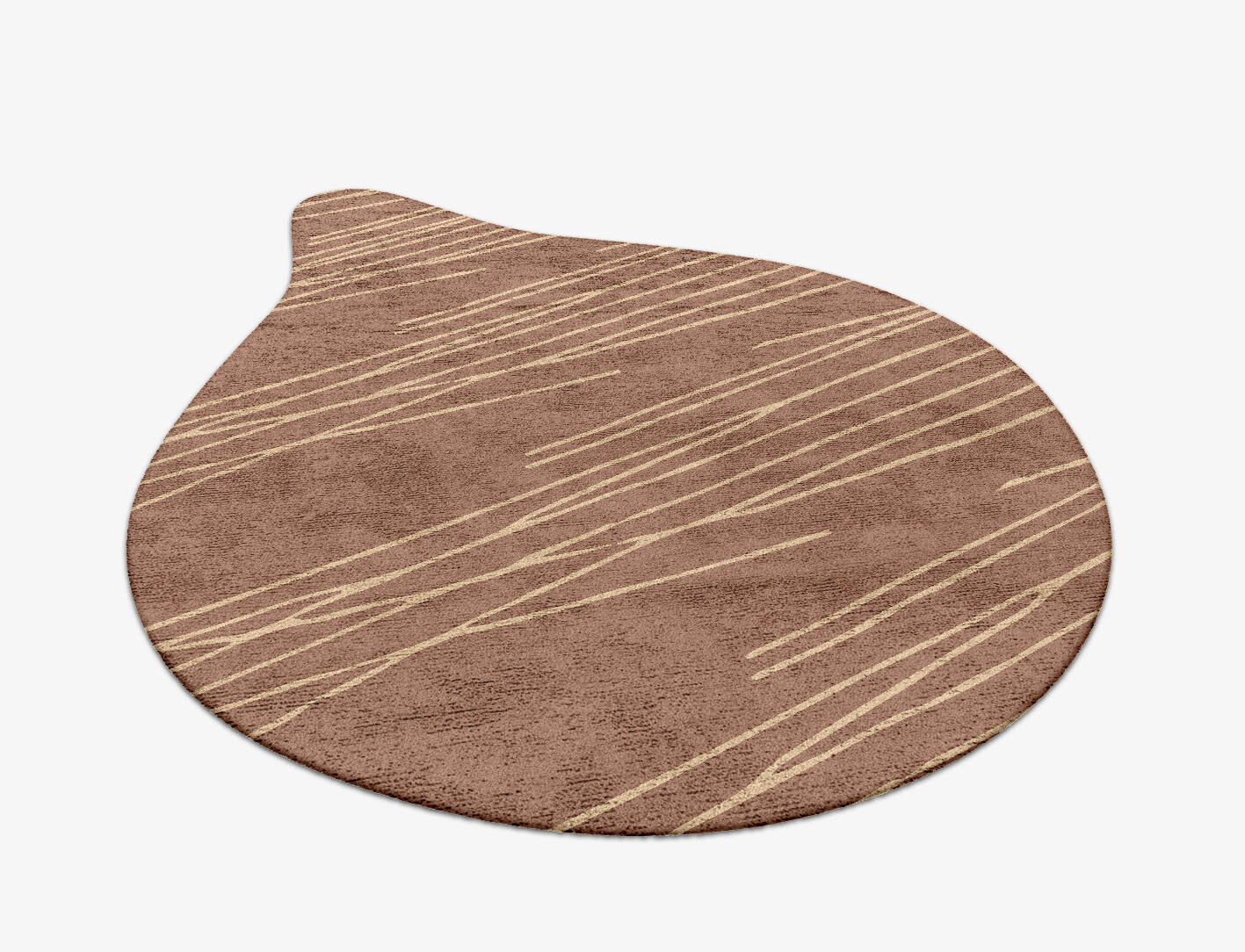 Cue Minimalist Drop Hand Tufted Bamboo Silk Custom Rug by Rug Artisan
