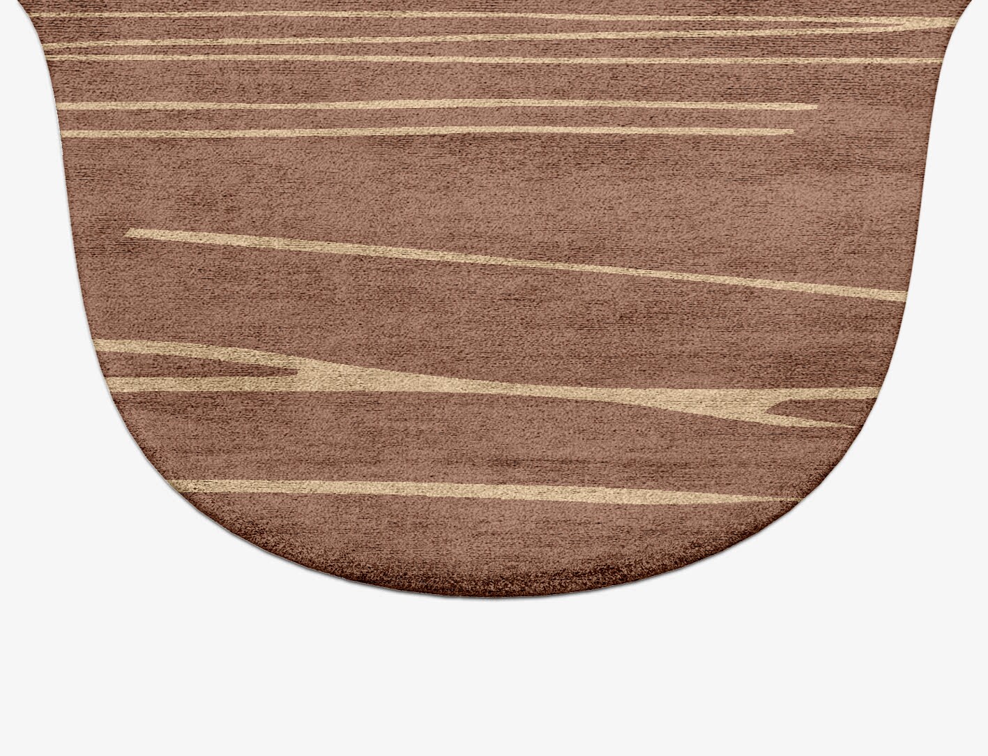 Cue Minimalist Drop Hand Tufted Bamboo Silk Custom Rug by Rug Artisan