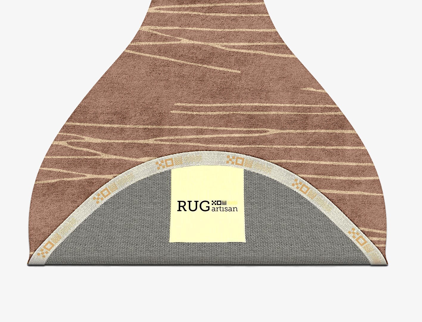 Cue Minimalist Drop Hand Tufted Bamboo Silk Custom Rug by Rug Artisan